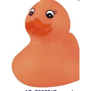 Rubber Spring Time Orange Duck Toy