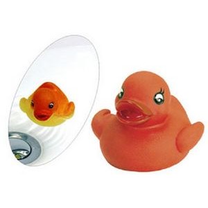 Rubber Color-Changing Red to Yellow Duck Toy