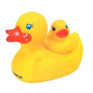 2 Pieces Rubber Duck Toy w/ Duckling