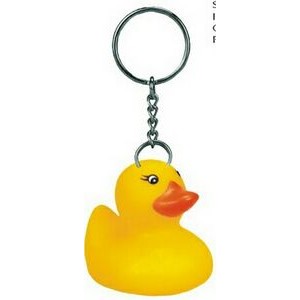 Rubber Dinky Duck Key Chain