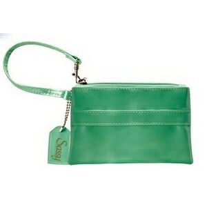 Small Wristlet Zippered Bag w/ Removable Tag
