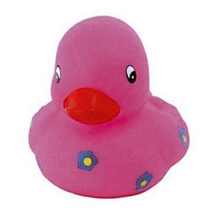 Rubber Pretty-N-Pink Duck Toy