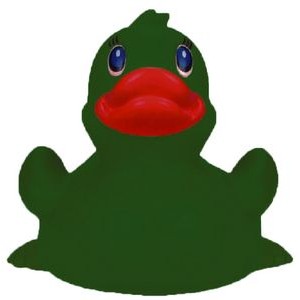 Rubber Green Duck© Toy
