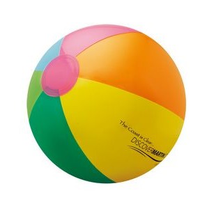 16" Inflatable Green/Yellow/Blue/Pink/Orange/Kelly Green Beach Ball