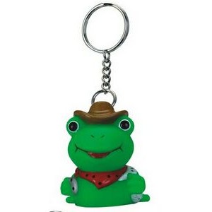 Rubber Cowboy Frog Key Chain