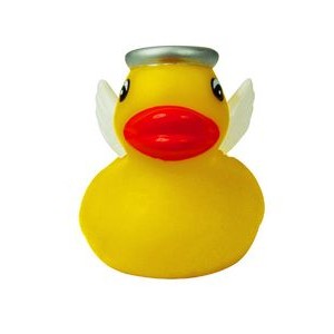 Yellow Mini Rubber Angel Duck© Toy