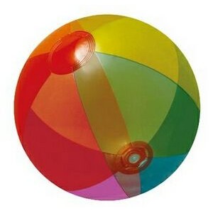 Inflatable Translucent Rainbow Beach Ball (16