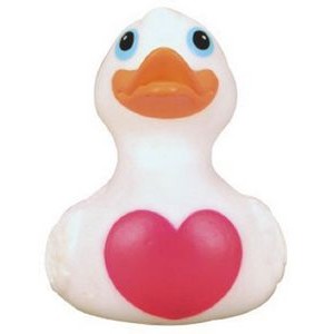 Rubber Big Heart Duck© Toy