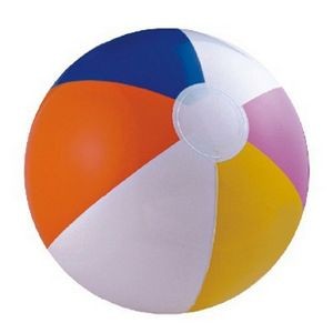16" Inflatable 6 Panel Multi-Color Beach Ball