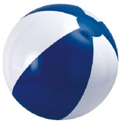 6" Alternating Blue and White Inflatable Beach Ball
