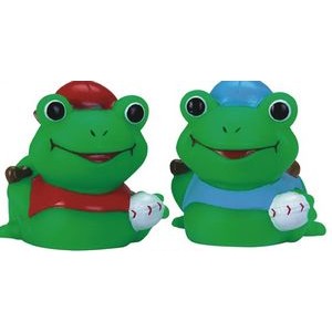 Mini Rubber Baseball Frog Toy
