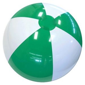 12" Inflatable Alternating Green/White Beach Ball
