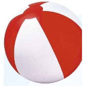 20" Inflatable Alternating Red & White Beach Ball