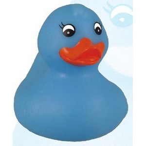 Rubber Spring Time Blue Duck Toy