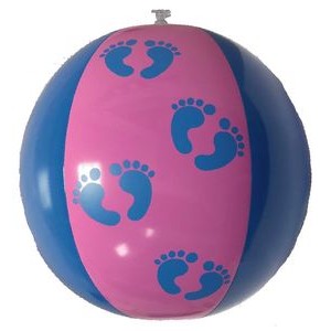 16"Deflated Inflatable Gender Beach Ball