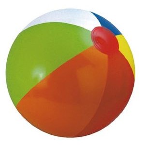 16" Inflatable Alternating Multi-Color Beach Ball