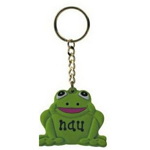 2D Rubber Frog Key Chain