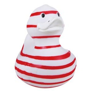 Rubber Candy Cane Duck