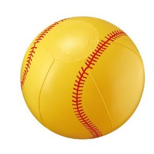 6" Inflatable Yellow Softball Beach Ball