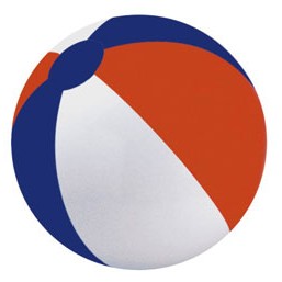 12" Inflatable Beach Ball (Red/White/Blue)