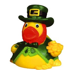 Rubber Lucky Leprechaun Duck© Toy