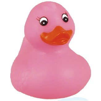 Rubber Spring Time Pink Duck© Toy