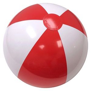 36" Alternating Red and White Inflatable Beach Ball