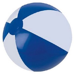 20" Alternating Blue and White Inflatable Beach Ball