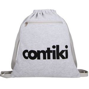 Knit Cotton Sweatshirt Drawstring Backpack