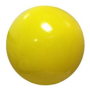 12" Inflatable Solid Yellow Beach Ball