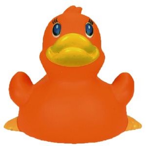 Rubber Orange Duck© Toy