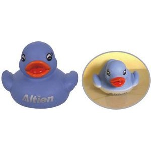 Rubber Color-Changing Blue to White Duck Toy