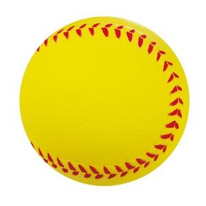 4" Yellow Softball Stress Reliever