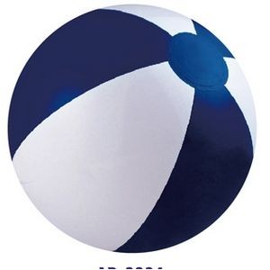 16" Inflatable Navy Blue and White Beach Ball