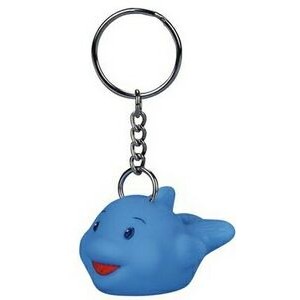 Rubber Dolphin Key Chain