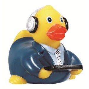 Rubber Broadcaster Duck© Toy