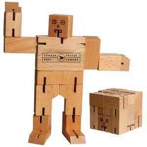 Wood Robot Cube