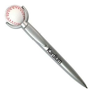 Baseball Specialty Pen w/Squeeze Topper