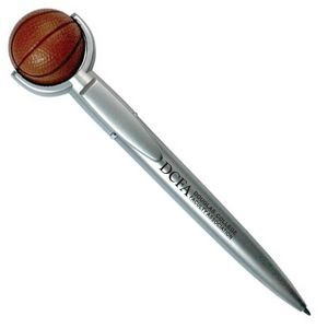 Basketball Specialty Pen w/Squeeze Topper