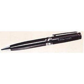 Chrome Plated Pen w/Black Accents