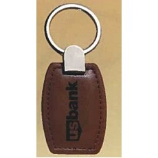 Airflyte Leather Key Ring w/Silver Hardware