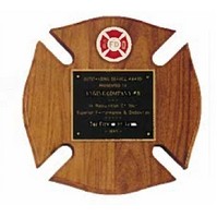 Wexford Series American Walnut Firematic Award Plaque (10"x 10")