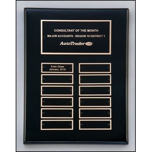 Airflyte Black Stained Piano-Finish Perpetual Plaque (11