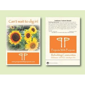 Sunflower 'Autumn Beauty' Seed Packet (3.25