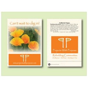California Poppy Flower Seed Packet (3.25