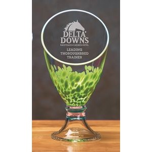 Green Galaxy Trophy Vase