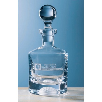 33 Oz. Fairway™ Decanter w/Frosted Golf Ball Bottom