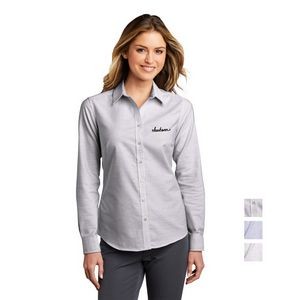 Port Authority® Ladies SuperPro™ Oxford Stripe Shirt