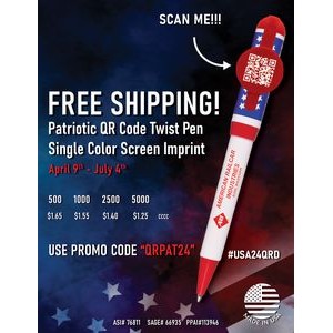 Patriotic QR Code Pen Special Flyer