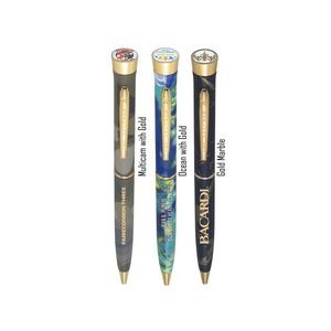 Liberty Collection- Garland® USA Made Hefty | Hydrodripped Metal Pen | Gold Accents